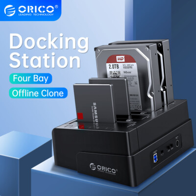ORICO 48TB USB3.0 4Bay External Hard Drive Docking Station for 2.5/3.5'' HDD SSD