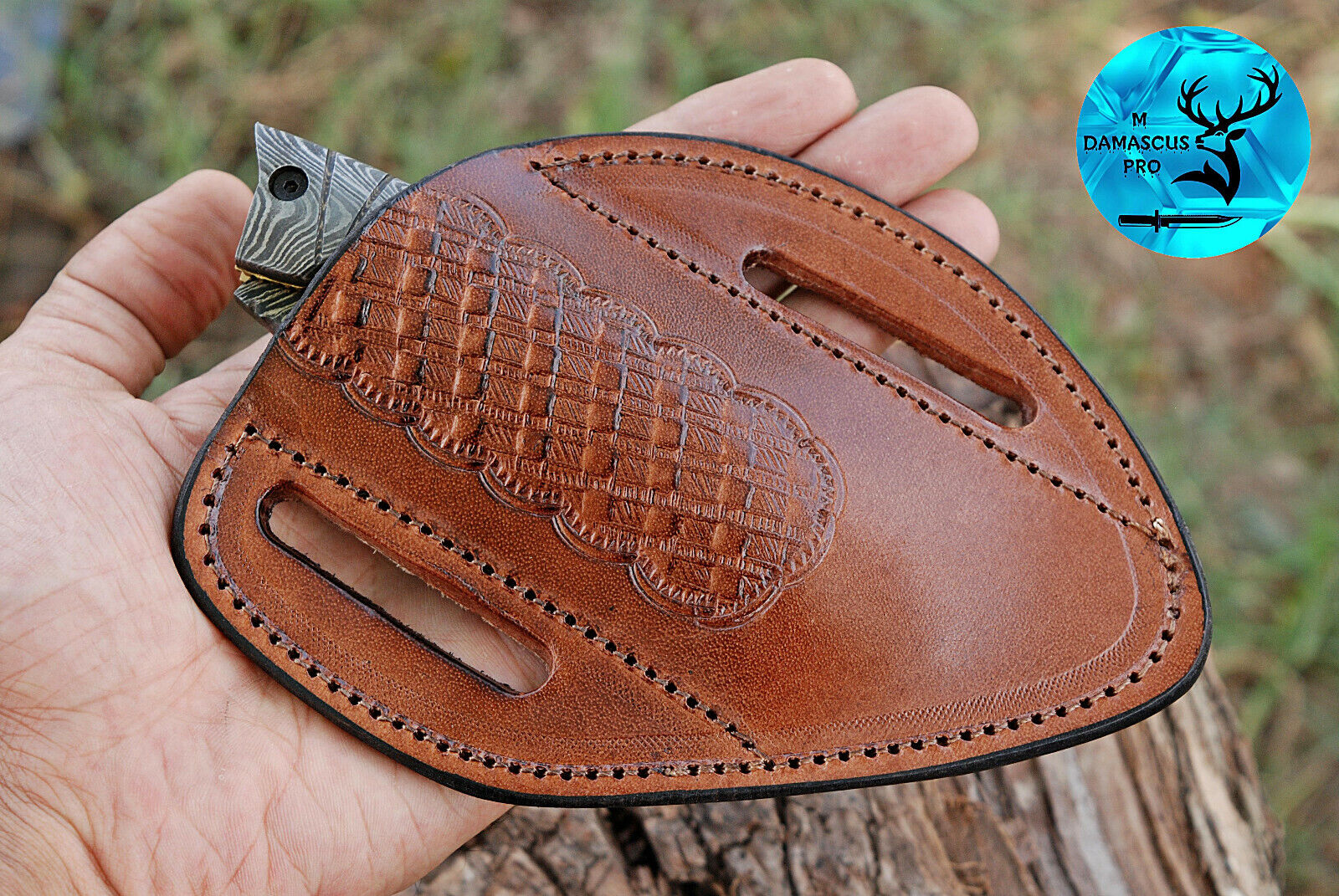HAND MADE PURE COW LEATHER SHEATH FOR KNIVES & OTHER TOOLS - AJ  1307