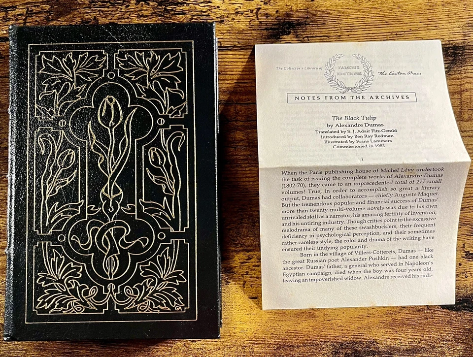 The Black Tulip by Alexandre Dumas Easton Press Rare, Beautiful, Leather Bound! Foto 3 de 4