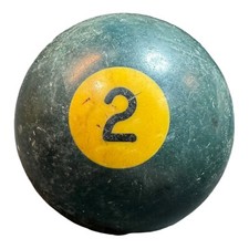 VTG BAKELITE Billiard Pool Ball - Solid Blue 2 - 2 1/4" Diameter