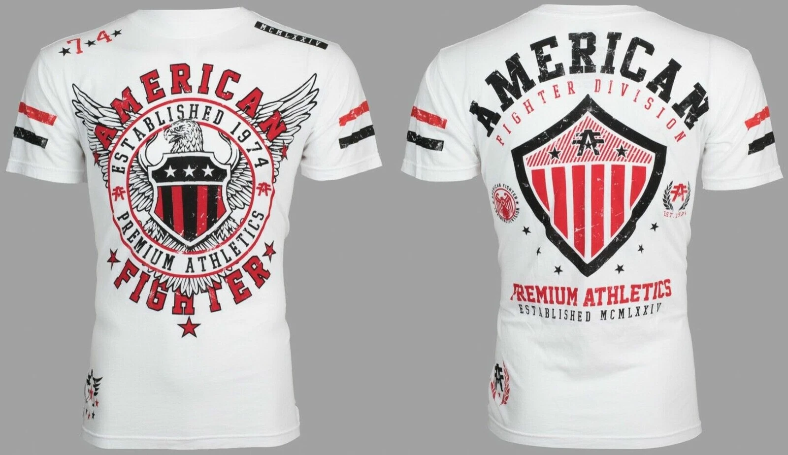 AMERICAN FIGHTER Excelsior White Athletic Mens Crewneck T-shirt L-3XL NWT
Opens in a new window or t