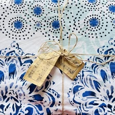 Pottery Barn PB Teen Kelly Slater Ocean Blue Floral Duvet Cover TWIN