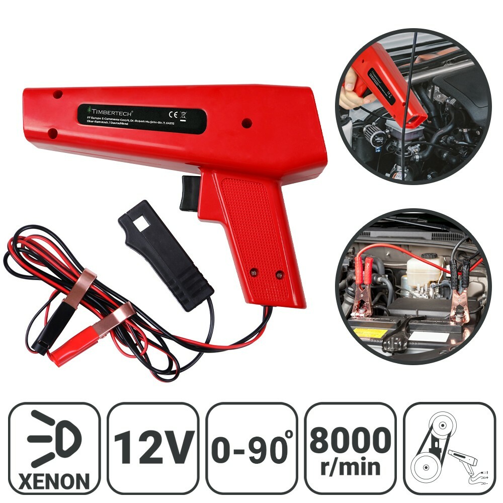 Pistola Stroboscopica HOMCOM Per Accensione Motori - Luce Xenon, 12V, Colore Rosso - Foto 9