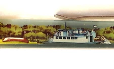 New Orleans Paddleboat Floaty Pen Moving Steamboat River Cruise Vintage