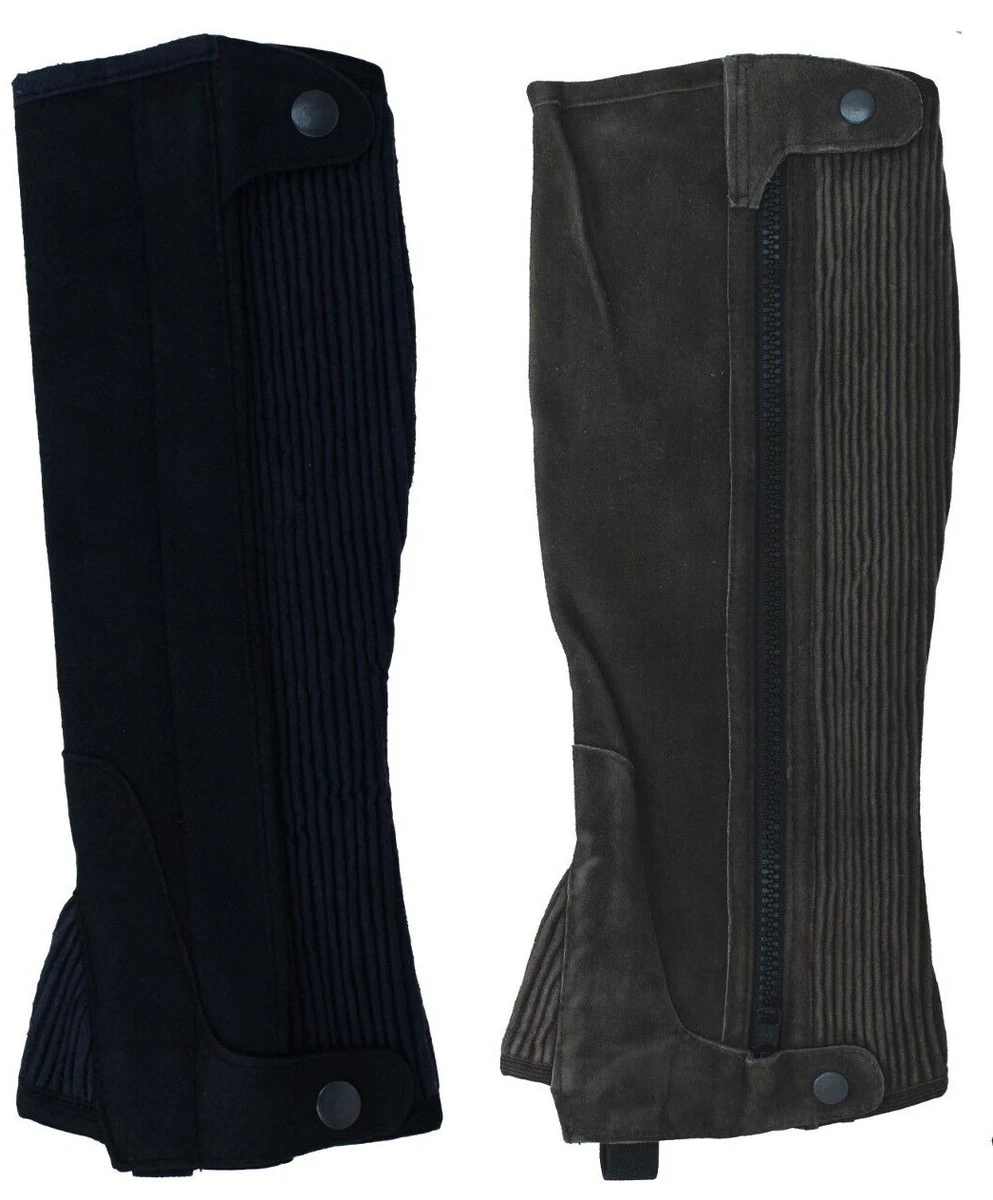 mini chaps Equithème en cuir mini-chaps