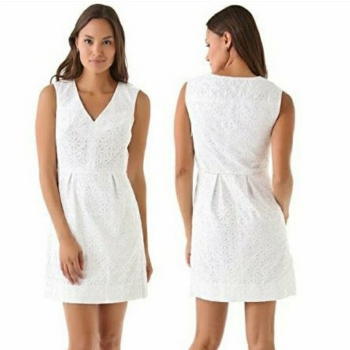 Diane Von Furstenberg Fumi Burst Lace Dress White 6 | eBay