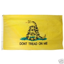 3x5 ft GADSDEN DONT TREAD ON ME FLAG Coiled Snake Logo Print NYLON Made in USA