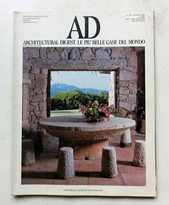 Zeitschrift AD Architectural Digest - Luigi Vietti Porto Rotondo - Nr. 50 Juli 1985