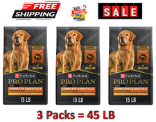 3 Packs Purina  Pro Plan Complete Essentials Shredded Blend Adult Dry Dog Food