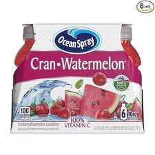 Ocean Spray Cranberry Watermelon Juice Drink, 10 Fl Oz Bottles Pack of 6 