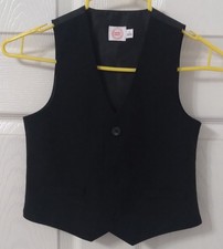 Boy's Sz. 4 Black 3 Button Suit Vest, by wonder nation, Preowned