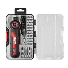 SKIL Twist 2.0 4V Cordless Screwdriver Pivoting Head Torque USB-C 28pc Case