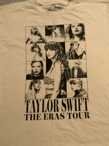 Taylor Swift The Eras Tour Merch beige T-Shirt Konzert doppelseitig Größe Small - Bild 11 von 12