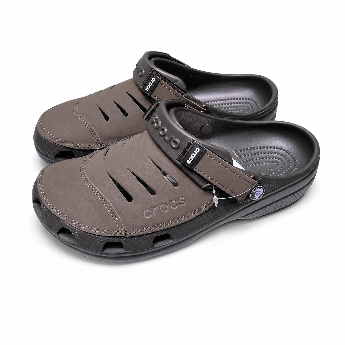ボゴタ クロッグ メン Men's Bogota Clog / crocs サン CROCS Bogota Clogs Leather Slip On Roomy Fit Shoes Ankle Strap