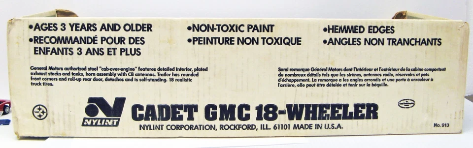 Cadet GMC 18-wheeler GTE semi truck - trailer Nylint 913 USA MB - Image 3 of 3