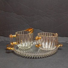 Jeannette Glass National Pattern Creamer with Gold Trim — listing 6