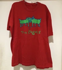 90s Style The Pogues Rough Rough Shane MacGowan Shirt Red Unisex S-5XL E1370
