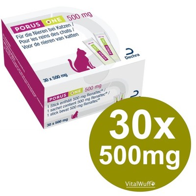 Porus One 30x500mg Unterst. Nierengesundheit von Katzen Nieren (2326,67 EUR/kg)