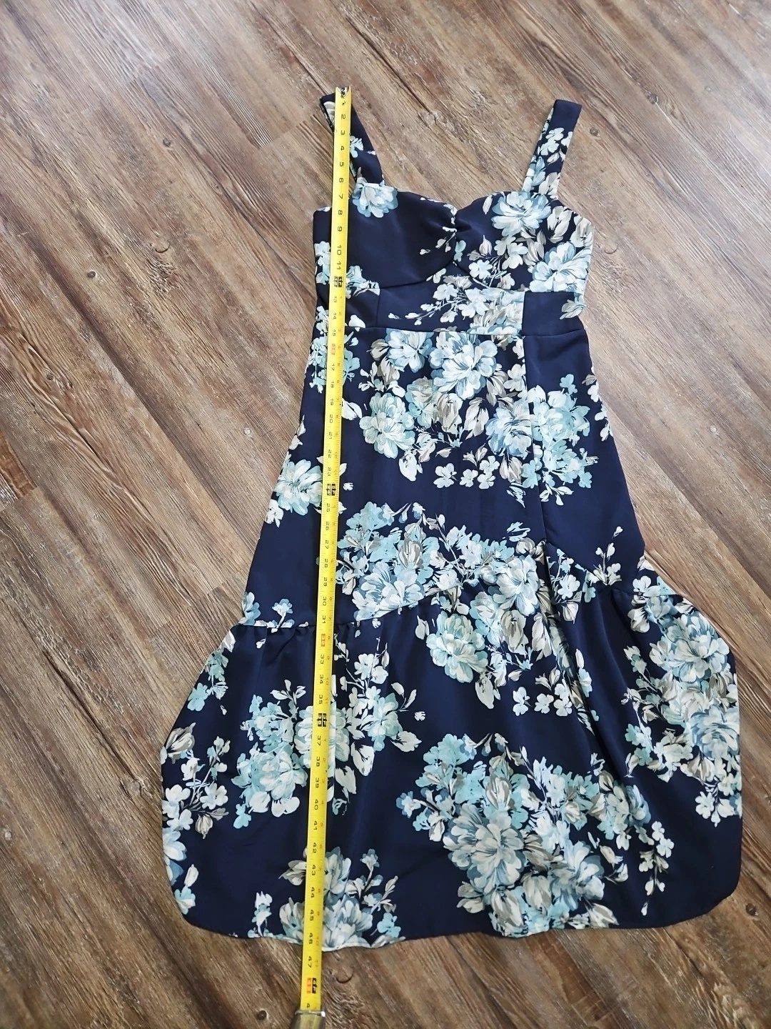 VALENTINO Abito midi a strati floreale Sweetheart taglia L