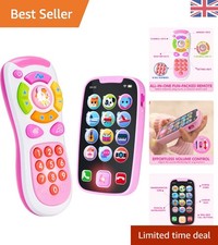 Interactive Kid's Phone and Remote - Safe ABS Plastic, Music & Sounds for Fun