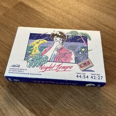 Night Tempo Nighty Tape 2017 Vaporwave City Pop Cassette Rare macross yung bae