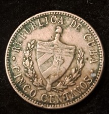 1915 Cuba Five Centavos Coin