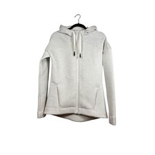 Sweaty Betty London Heather Grey Full Zip Hoodie Athletic Athleisure Size Small