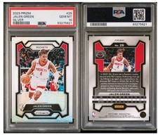 2023-24 Panini Prizm #29 Jalen Green Silver PSA 10 Gem Mint Rockets