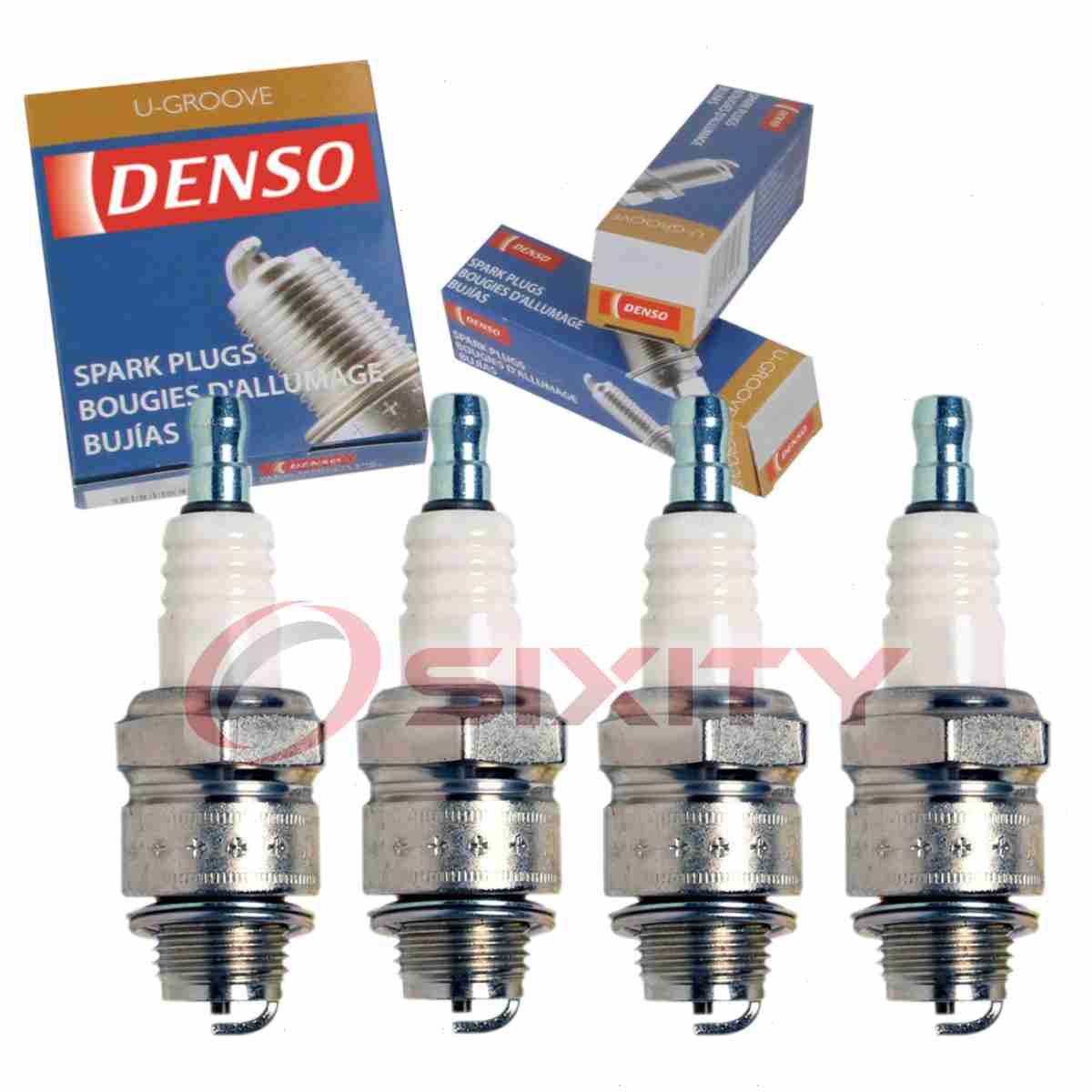 4 pc DENSO 6014 Standard U-Groove Spark Plugs for W14LM-U 741 458 456 3410 po