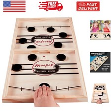 Fast Sling Puck Game - Fast Action Super Foosb Table Desktop Battle Slingshot...