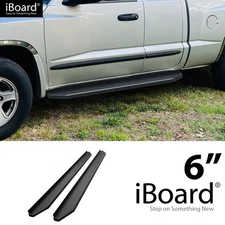 APS Running Board Black 6" Fit Dodge Dakota Club Cab 05-11