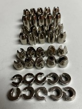 REUSABLE MOTORCYCLE SPOKE WHEEL WEIGHTS 40 PIECE KIT SATIN NICKEL FINISH
