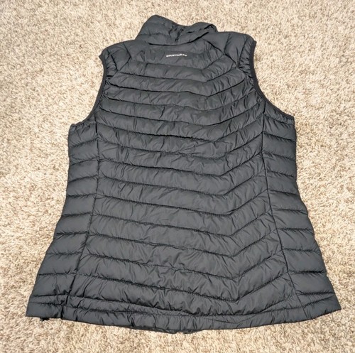NEW Columbia Powder Lite Vest Women's Large Black Puffer Omni-Heat Full Zip - Picture 2 of 8