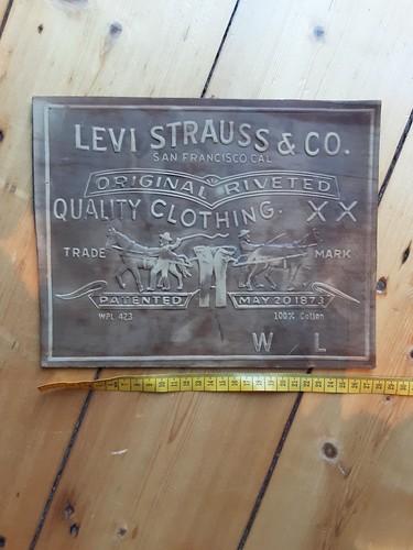 Levi's Levi Strauss & Co. Vintage 1960s 1970s Zahlteller Leder sehr selten - Bild 7 von 11