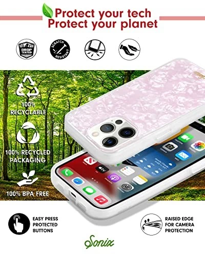 Phone Case for iPhone 13 Pro Max / iPhone 12 Pro Max Tort - Pink Pearl Tort - Picture 4 of 7