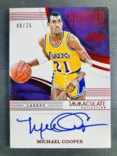 2024-25 Immaculate Michael Cooper Heralded Signatures Red Auto #/25 SP Lakers 🔥