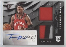 2019 Panini Black Rookie Memorabilia Silver 7/49 Terence Davis #RM-TD Auto r7o