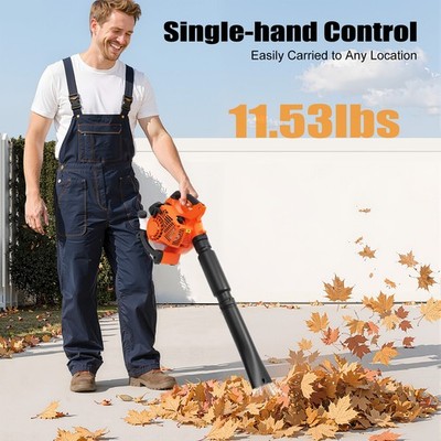 25.4cc 2-Stroke Leaf Blower Handheld Yard Grass Sweeper Cleaning Machine 7500rpm