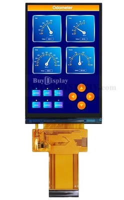 Bar Type 3.54 inch 640x960 IPS TFT LCD Display SPI+RGB Interface