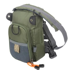 Fly-Fishing Chest Pack for Easy Access of Fishing Gear, Fishing Chest Bag Black