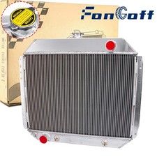 3 Row Aluminum Radiator For 1966-1979 Ford F100 F150 F250 F350 6.6l V8 Gas New