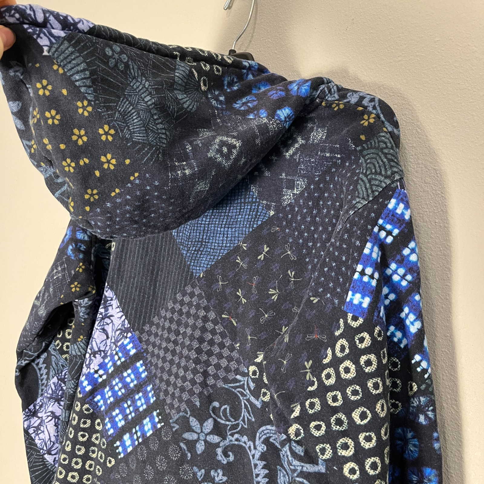 Teddy Fresh Patchwork Pattern Blue Embroidered Lo… - image 7