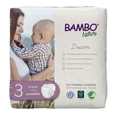 Bambo Nature Dream Baby Baby Diaper Size 3 9 to 18 lbs. 1000016925 174 Ct