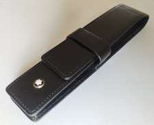 Montblanc Meisterstuck Black Leather Single Pen Holder Case Pouch for 1 pen