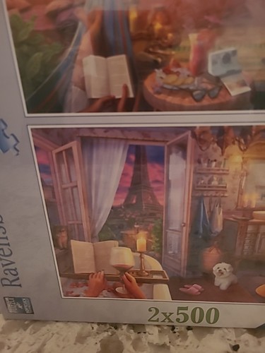 NEW SEALED Ravensburger Cozy Cabana & Cozy Bathroom x 500pc Puzzles - Picture 4 of 9