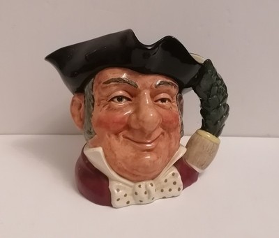 Vintage 50er Royal Doulton Mine Host Keramik Figur Toby Krug 18 cm hoch