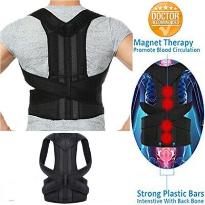 Posture Corrector Back Brace for Men & Women Adjustable, Breathable Pain Relief