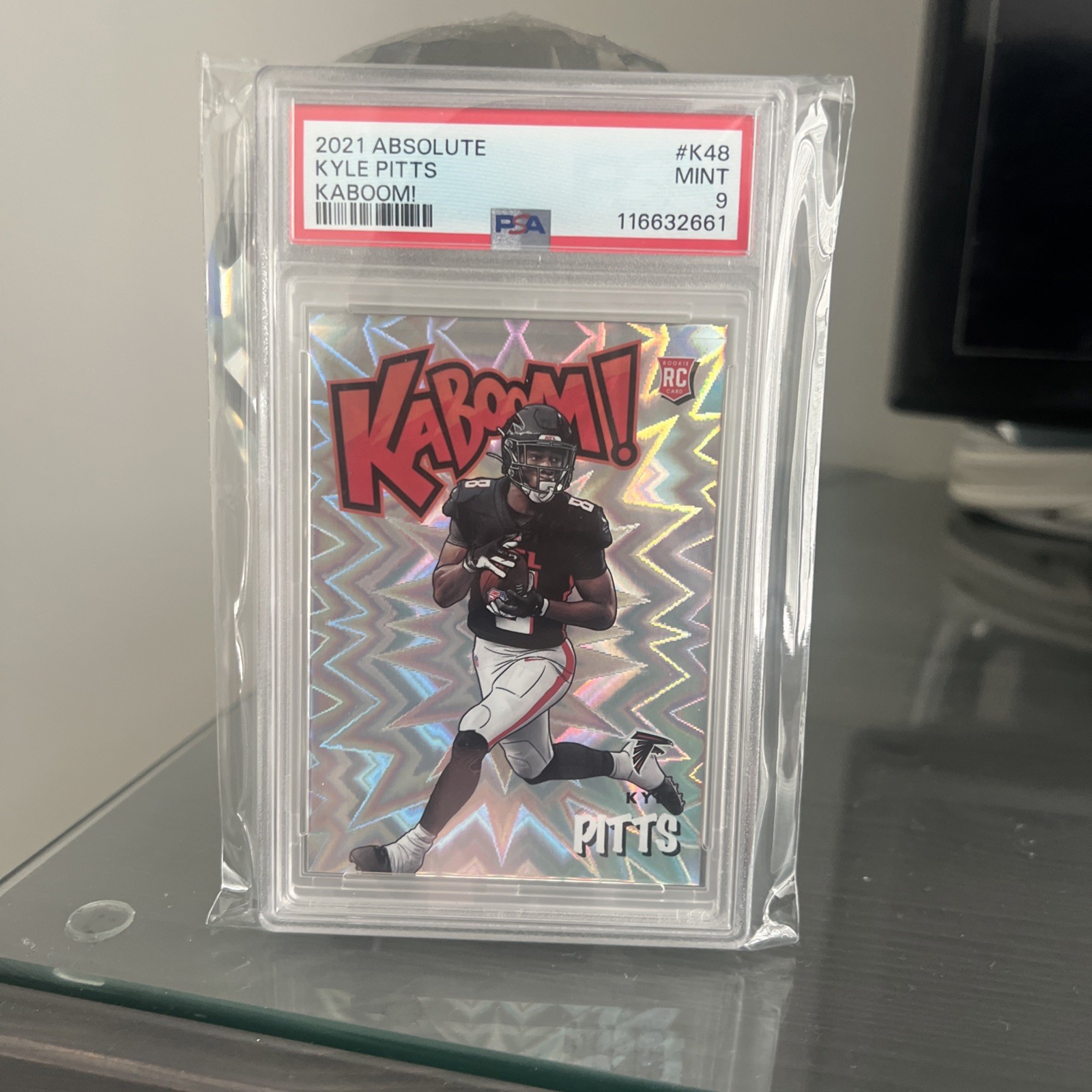 2021 Panini Absolute KABOOM! Kyle Pitts Rookie PSA 9 Falcons #K48 C98
