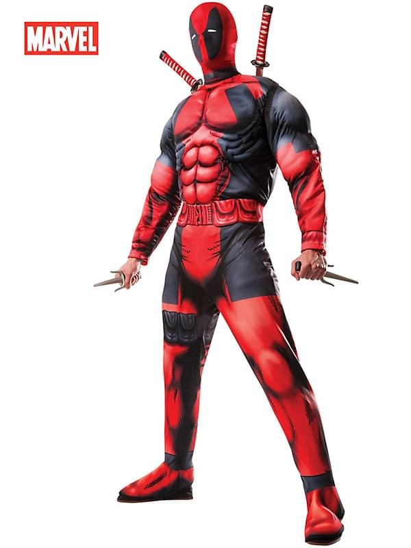 Disfraz Deluxe De Adulto Deadpool Marvel Talla X-Large