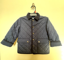 J. CREW NAVY BLUE CREWCUTS KIDS BOYS QUILTED FIELD BARN FULLY LINED JACKET